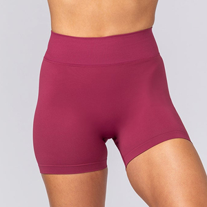 Shorts de yoga et de fitness pour femmes, taille haute, en spandex/coton, écologiques, à séchage rapide, pour l'été - Product Image 6
