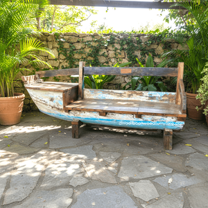 Sofá de Dos Plazas Hecho a Mano con Madera de Barco Reciclada, Duradero, para Hogar, Villa, Resort, Estilo Rústico, Muebles de Interior y Exterior, Venta al Por Mayor - Product Image 4