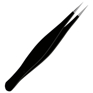 Pince à épiler en gros de qualité usine - Pince à épiler noire populaire pour sourcils, pince à épiler à pointe fine avec logo personnalisé, style moderne et durable - Product Image 6