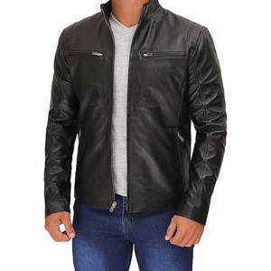 Wholesale Price Casual <b>Leather</b> <b>Jackets</b> OEM <b>Mens</b> <b>Leather</b> <b>Jacket</b> For Biker Distressed Genuine Lambskin Top Quality Material Super - Product Image 6