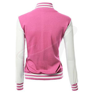 Chaquetas personalizadas para mujer, color rosa sólido, tela de algodón grueso, oferta especial para la temporada de invierno, productos al por mayor - Product Image 3