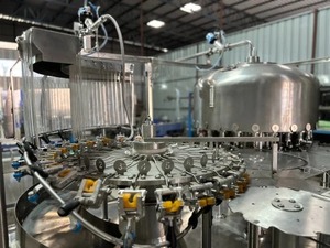 Machine de remplissage automatique de boissons 24 buses Bouteilles en plastique 1000 ml Eau pure Moteur électrique à commande PLC Haute productivité - Product Image 2