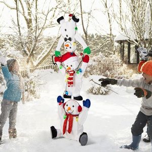 Pupazzo di Neve Illuminato a 5,6 Piedi, Decorazione Natalizia, Figurina e Giocattolo Festivo - Product Image 4