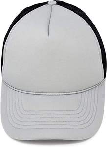 INDEX APPAREL Gray Black Mesh Trucker Cap 6-Panel Adjustable Unisex Casual <b>Hat</b> Spring <b>Summer</b> Solid Color - Product Image 2