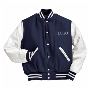 Chaqueta de Béisbol Unisex de Estilo Moderno al por Mayor, Chaqueta Varsity a la Moda, 100% Algodón, Resistente al Viento, Uniforme de Softbol, Personalizable con Impresión - Product Image 3