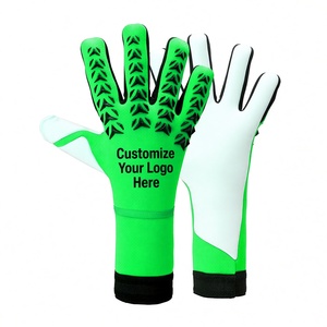 Gants de gardien de but de football haut de gamme, paume en cuir super adhérente, antidérapants, dos respirant, fermeture auto-agrippante, protection des doigts pour - Product Image 1
