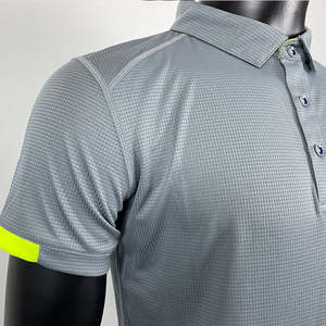เสื้อโปโลผู้ชายแห้งเร็ว สกรีนโลโก้แบรนด์ของคุณเอง คอตั้ง แขนสั้น ผ้าโพลีเอสเตอร์ - Product Image 3
