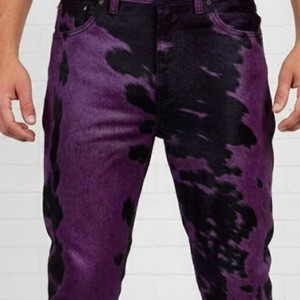 Pantalons en cuir de vachette pour hommes, pantalons en cuir modernes et ajustés, artisanat de qualité, fabricant de vêtements en gros OEM - Product Image 2