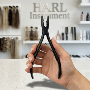 Pince à extensions capillaires professionnelle de haute qualité en acier inoxydable, à trou unique, multifonction, pour l'installation et le retrait des perles – Kit d'outils - Product Image 4