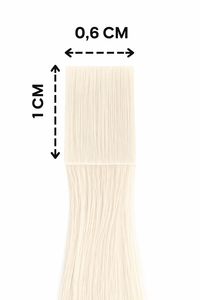 Extensiones de Cabello Liso de 22 Pulgadas con Puntas de Queratina, Color Rubio Claro, Calidad Super Double Drawn - Product Image 4