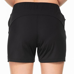 Custom Printed Logo Women's High Waist Shorts Breathable Polyester/Cotton Quick Dry Yoga Running Wear Elastic Waist Hot Selling - Product Image 4