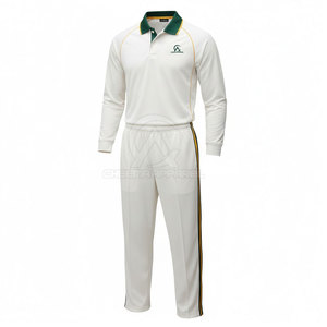 Uniforme de críquet transpirable para hombre diseñado con corte moderno, tela flexible y costuras de alta calidad. - Product Image 3