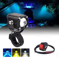 Feux LED TCYATO 12V-85V pour moto, adaptés aux motos sportives et aux voitures, phares clignotants 4 couleurs, niveau IP68