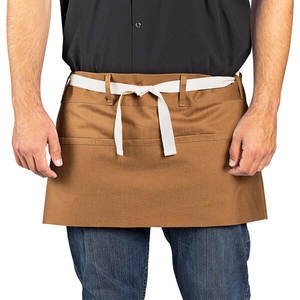 Adjustable Half Sleeveless Waist <b>Apron</b> Men <b>Women</b> Fashionable Cotton Canvas Washable Reusable Multiple Pockets Heavy Duty - Product Image 1