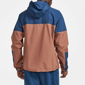 Regular Fit Men's Lightweight Sports 2 in 1 Printed <b>Windbreaker</b> Sweat Suit Tracksuit Set with Adjustable Zipper Nylon - Product Image 4