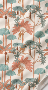 Palm Tree Printed Cotton cambric Fabric Soft Voile for Summer Dress <b>Shirt</b> Bag - Product Image 4