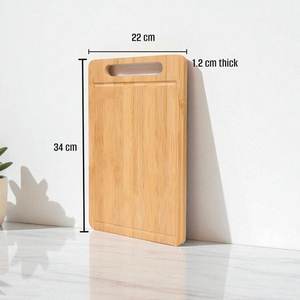 Ensemble de planches à découper en bambou épais, robustes, pour la cuisine, la découpe et le service - Product Image 5