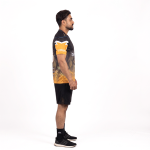 Camiseta de Esports Personalizada Sublimada 100% Poliéster Micro Malla Interlock, Cuello en V, Manga Corta, Absorbe la Humedad - Product Image 3