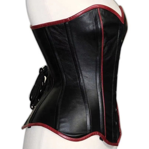 Corset respirant en toile et cuir PU grande taille pour femme - Gaine amincissante à haute compression pour usage quotidien et sportif, tailles et couleurs personnalisables - Product Image 2