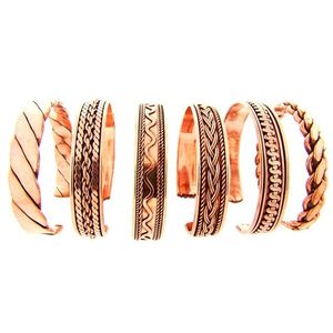 Brazalete de Cobre Moderno y Elegante RR ENTERPRISES Hecho en India para Atuendos con Joyería Decorativa - Product Image 1