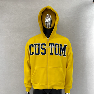 เสื้อฮู้ดดี้ครอปพิมพ์ลายสกรีนทรงโอเวอร์ไซส์ ผ้าเฟรนช์เทอร์รี่คุณภาพสูง 100% ผ้าฝ้ายเนื้อหนา จากกวางโจว ซางซาง คัสตอม - Product Image 4