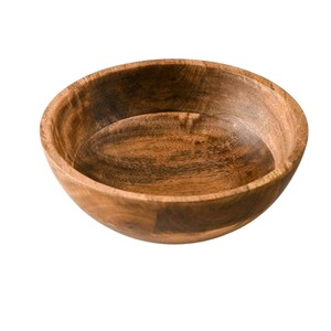 Tazón para Ensalada de Madera de Mango Ecológico Hecho a Mano con Diseño de Puntos Blancos, Tazón Grande para Servir en Casa y Restaurantes - Product Image 4