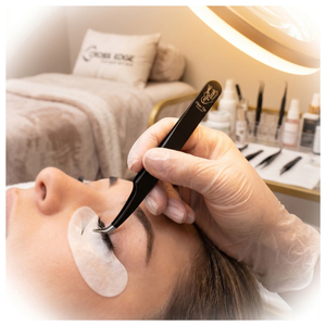 Pinzas de Volumen de 45 Grados con Punta de Fibra, Pinzas de Acero Inoxidable para Mega Volumen, Set de Pinzas para Extensión de Pestañas, Herramienta para Extensión de Pestañas - Product Image 6