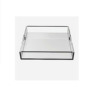 Clear Hotel Home Use Acrylic <b>Tray</b> Use Table Food Coffee Buffet Display Plastic Bread Cake <b>Snack</b> <b>Tray</b> Exquisite Design Wholesale - Product Image 1