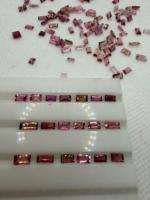 Tourmaline rose naturelle taille baguette 7x3-4x2MM 30 carats Lot Afrique Bijoux personnalisés Zehra Gems Effet de couleur Sans trou