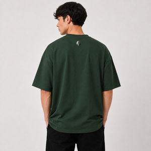 เสื้อยืดโอเวอร์ไซส์ผู้ชาย ผ้าเนื้อนุ่ม แขนสั้น คอกลม สไตล์ลำลอง สตรีทแวร์ ใส่สบายทุกวัน รับผลิตแบบ OEM - Product Image 3