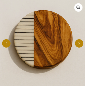 ชุดจานรองแก้วไม้กระถินณรงค์ทำมือ สำหรับใช้ในบ้าน บาร์ และร้านอาหาร - Product Image 3