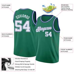 Camiseta de Baloncesto Verde Personalizada con Nombre del Equipo 00, Impresión por Transferencia de Calor, Malla Transpirable, 100% Poliéster, Cuello Redondo, Unisex, Talla Adulto - Product Image 3