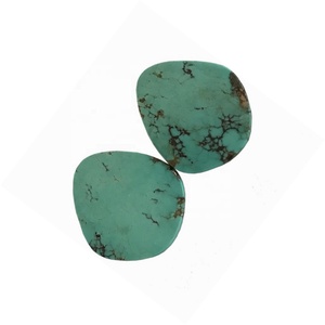 <span class=keywords><strong>Campitos</strong></span>-cabujón de color azul turquesa para bebé, cabujones de diseño de forma libre con incrustaciones de pirita - Product Image 6
