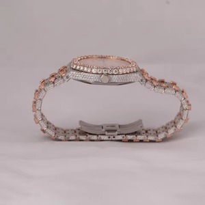 Reloj de Lujo para Hombre con Diamantes Moissanite y Acero Inoxidable, Estilo Moderno, Ideal para Regalo de Compromiso o Boda, Precio al por Mayor - Product Image 2