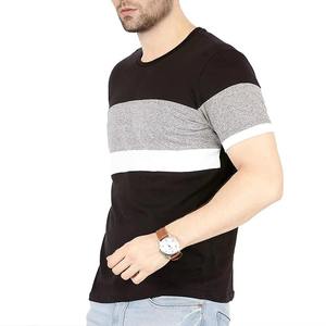 Derniers modèles de t-shirts décontractés pour hommes, t-shirts à col rond à manches courtes, t-shirts unis en coton 100% pour hommes - Product Image 4