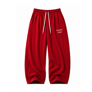 Private Label Men's Relaxed Fit Sweatpants Soft Fleece <b>Lounge</b> Pants with Side Pockets for Everyday Comfort - Product Image 1