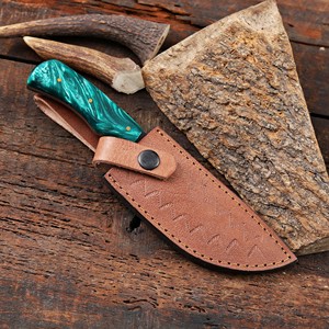 Cuchillo Nórdico Forjado con Recubrimiento en Polvo, Hoja Fija de Punta Caída, Mango de Resina de Grado Industrial, Cuchillo Personalizado OEM para Caza y Camping - Product Image 6