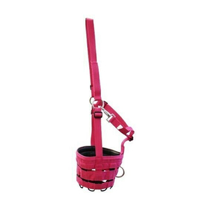 Muserolle en cuir et sangle en nylon respirante et confortable pour chevaux, avec attache rapide pliable, rembourrage anti-frottement en caoutchouc – Vente en gros usine - Product Image 1