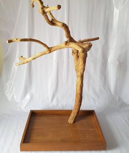 แท่นเล่นนกแก้วไม้กาแฟธรรมชาติขนาดใหญ่ขายดีจากผู้ผลิตเวียดนามขายส่ง - Product Image 2