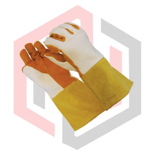 Gants de soudage TIG souples en cuir pleine fleur, antistatiques, résistants aux déchirures, haute qualité, pour le travail quotidien, sécurité incendie, sans silicone - Product Image 4