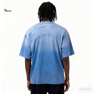 Camiseta Oversize Casual Unisex con Efecto Desgastado por el Sol, 100% Algodón Transpirable de Secado Rápido, con Estampado de Letras, Ajuste Holgado de Verano - Product Image 3