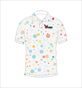 เสื้อโปโลผู้ชายแบบสั่งทำพิเศษ ลายจุดพาสเทล เสื้อกอล์ฟ ซับเหงื่อ แห้งเร็ว แขนสั้น ชุดยูนิฟอร์มประสิทธิภาพสูง ผู้ผลิต OEM - Product Image 2