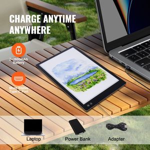 Tablero de Luz LED A2 con 6 Niveles de Brillo Ajustable, Recargable, para Dibujar con Diamantes, Caja de Luz para Pinturas de Diamantes - Product Image 3