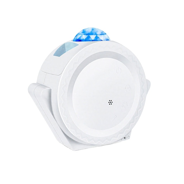 Top Seller White/Black Optional WIFI Voice Control Smart Music Sync Sky Moon Star Music Light Projector for Kids Room PST-SC511