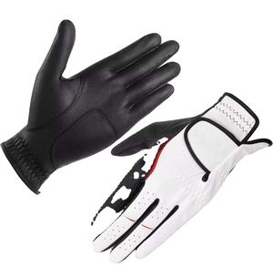 Logotipo personalizado Guantes de calidad premium Guantes de golf de cuero suave jugadores de cuero Premium Guantes de golf personalizados para hombres y mujeres - Product Image 1