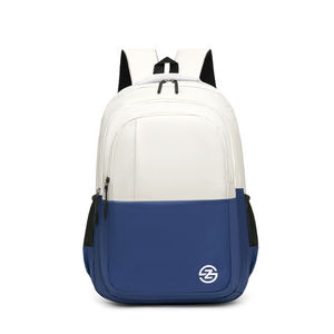 Sac à dos scolaire premium bicolore, léger, pour les trajets quotidiens, avec un compartiment avant zippé spacieux - Product Image 2