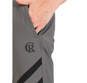 New Arrival Dark Grey Polyester <b>Slim</b> Tapered Fit Casual <b>Joggers</b> Track Pants Pockets Elastic Waist Breathable for Men Best Price - Product Image 4