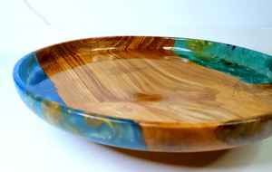 ชามเรซิ่นไม้ทำมือ ลายคลื่นทะเล ของตกแต่งสไตล์ชายฝั่ง เหมาะสำหรับห้องนั่งเล่น โต๊ะรับประทานอาหาร หรือห้องครัวของคุณ - Product Image 2