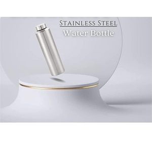 Bouteille d'eau portable en acier inoxydable réutilisable au design moderne et minimaliste avec couvercles inclus, écologique et personnalisable - Product Image 5