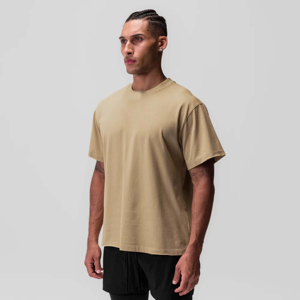 Camiseta de Algodón 100% con Lavado Ácido para Hombre, Estilo Oversize, Streetwear, Personalizable con Logotipo Bordado o Impreso, Fabricante OEM, Venta al Por Mayor - Product Image 2